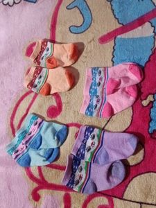 Cute Baby Girl Socks - Pack of 6