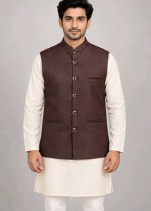Men's Brown Nehru Jacket