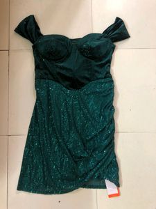 Urbanic Corset Off Shoulder Sequence Sexy Dress