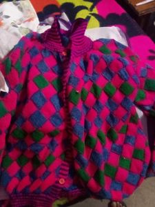Colorful Knit Cardigan