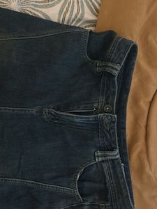 washed vintage blue jeans