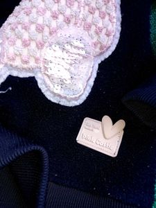 Cute Teddy Bear Navy Sweatshirt