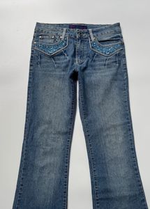 Y2K Embellished Bootcut Jeans