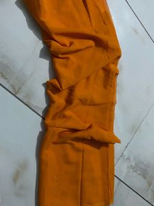 Vibrant Orange Saree