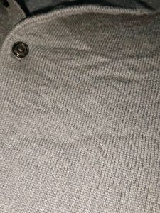 korean japanese vintage Men's Grey Polo Neck