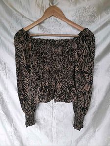 Print Off-Shoulder Top