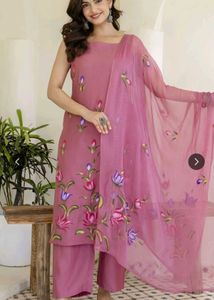 Elegant Pink Kurta Set with Dupatta