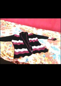 Chic Striped Button-Up Cardigan