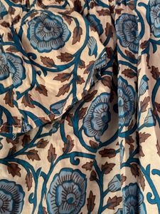Beautiful Blue Floral Print Kurta