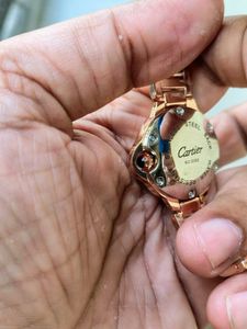 Cartier Watch - Elegant Rose Gold &amp; Silver