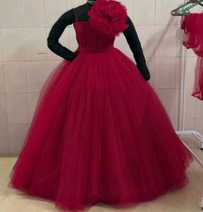 Elegant Maroon Party Gown