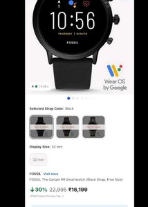 Fossil The Carlyle Gen 5 DW10F1 Wear OS Watch
