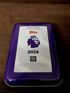 Topps Premier League Trading Cards Tin Storage Box
