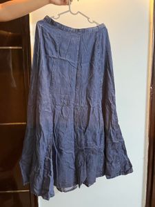 Denim Maxi Skirt