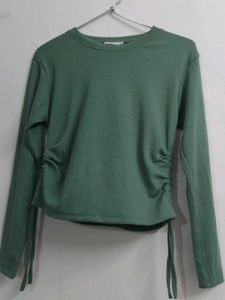 prettiest green full sleeves top