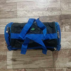 Blue &amp; Black Duffle Bag