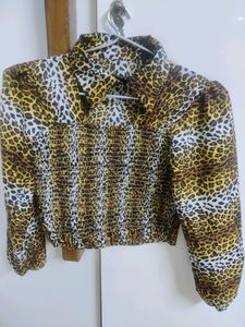 Tiger Print Crop Top