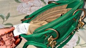 Chic Quilted Emerald Green Handbag