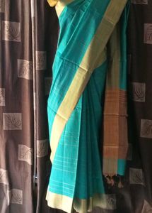 BrandNew HandwovenCottonSilkFabricSaree-ExtraStic
