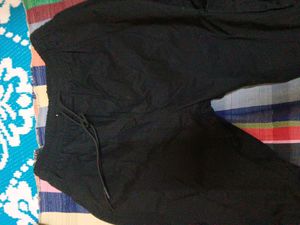 Black Cargo Pant Side Two Pockets