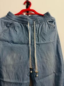 Light Wash Drawstring Pants