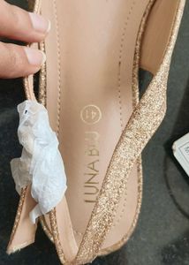 Sparkly Gold Flats