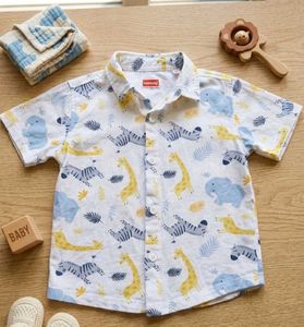 Cute Baby Boys Safari Shirt