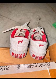 Puma White &amp; Pink Sneakers price dropped