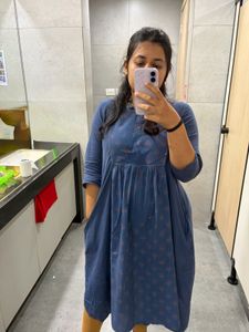 Blue Printed Kurta