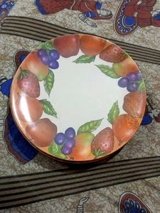 Vintage Fruit-Themed Melamine Plates