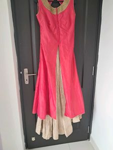 SALE: Coral Pink Embellished Dress