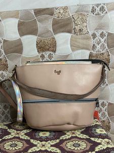 Stylish Beige Handbag