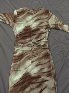Long Sleeve Tie-Dye Midi Dress