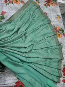Beautiful Border with heavy design Saree i