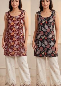 combo Paisley Print Kurta   for Women