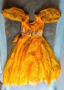 Yellow Brocade gown
