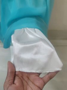 Sea Green Long Gown(Looks Blue In Photo)