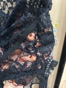 Tiger Mist Black Lace Corset Top See defects
