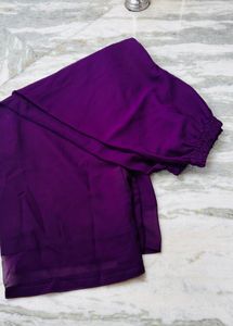 Elegant Purple Kurta Set with Embellishments