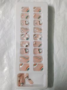 Korean Poligel Nails ( Set Of 24 Pieces)