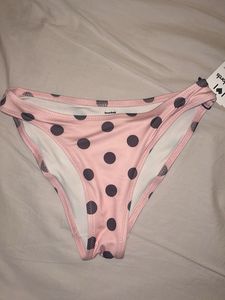 Cute Pink Polka Dot Bikini Bottom **brand new