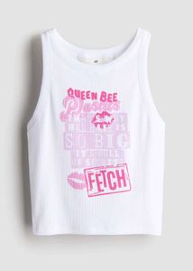 H&M Queen Bee "Fetch" Graphic Tank Top LR-43