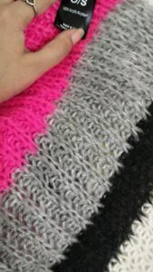 Vibrant Striped Knit Scarf