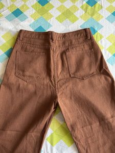 Stylish Brown Wide-Leg Pants