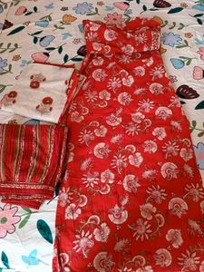 Selling Red Printed Kurta