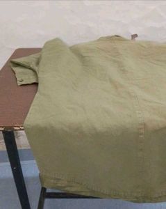 Green Casual Utility Jacket