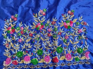 Maggam work Unstitched Blouse Piece