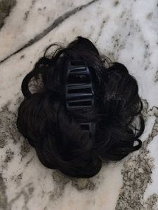 Black Curly Hair Bun