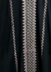 Embroidered Black Abaya