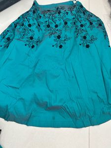 Designer Embroidered Teal lehenga